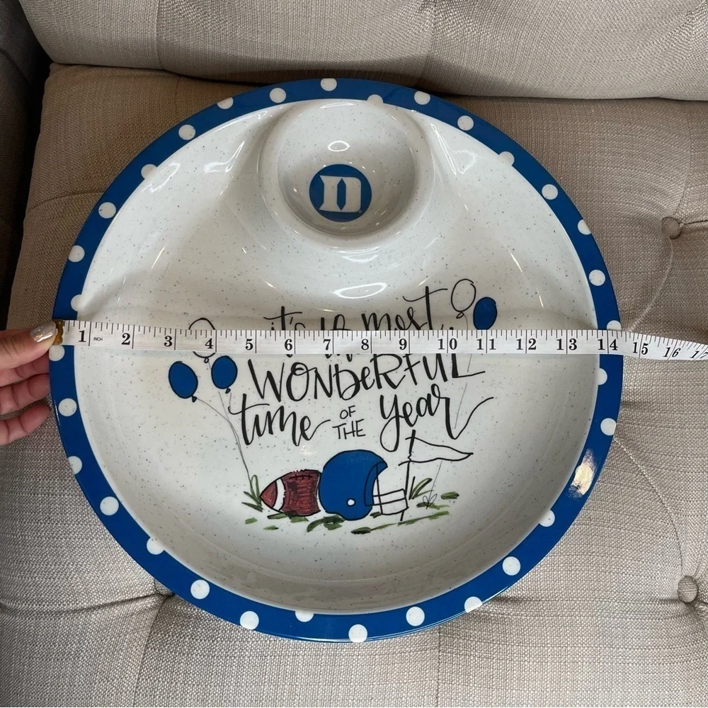 Duke Blue Devils CHIP N DIP SERVING TRAY